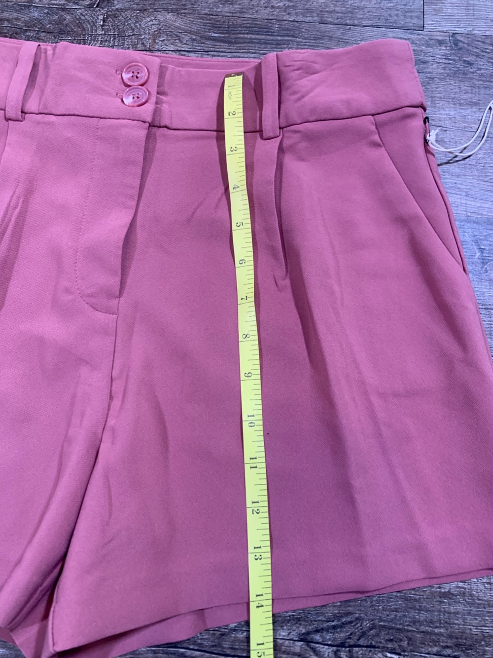 HAVE Women's Rose Pink Pleated Casual Dress Shorts Size L NEW - Picture 7 of 10